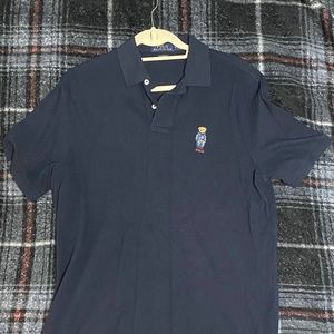 Polo Ralph Lauren Men's Bear Logo Polo in Navy